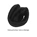 Flammi Unisex Winter Earmuffs Foldable Fleece Ear Warmers (Black A)