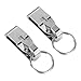 Belt Key Holder Key Ring Security Belt Clip-on Key Chain, Pack of 2