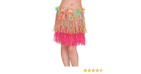 rainbow raffia skirt