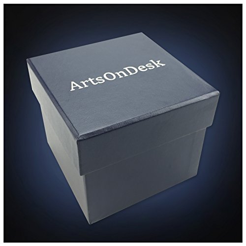ArtsOnDesk Modern Art Paperweight - St206 Stainless Steel Satin Finish Luxury Desktop Home Office Supply Desk Accessory Organizer Holder Holiday Wedding Graduation Corporate Present. - Thumbnail 4