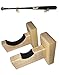 Baseball Bat Display Wall Mount - Handmade in USA Solid Maple w/Felt Liner and Hidden Screws - Horizontal Bat Hanger (Natural)