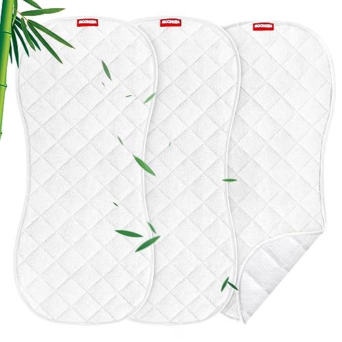 Moonsea Quilted Thicker Changing Pad 3 Pack Waterproof, Fit for