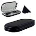 SMALL Clip On sunglasses case | Thin slim hard shell protective case for glasses Sun Clips Men & Women (AS510 Black)