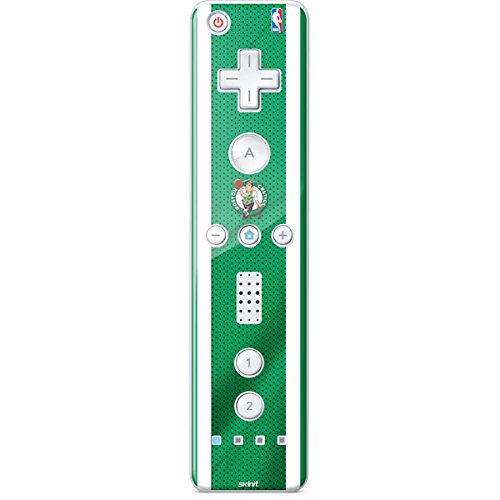 Skinit Decal Gaming Skin Compatible with Wii Remote Controller - Officially Licensed NBA Boston Celtics Design