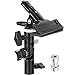 Anwenk Reflector Stand Holder Light Stand Bracket Mount Umbrella Bracket Photography Studio Heavy Duty Metal Clamp Holder for Reflector