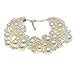 utop JNF Large Big Pearl Necklace and Earring Set Multi Strand Pearl Necklace Costume Jewelry Chunky Pearls Necklaces for Women (white pearls)
