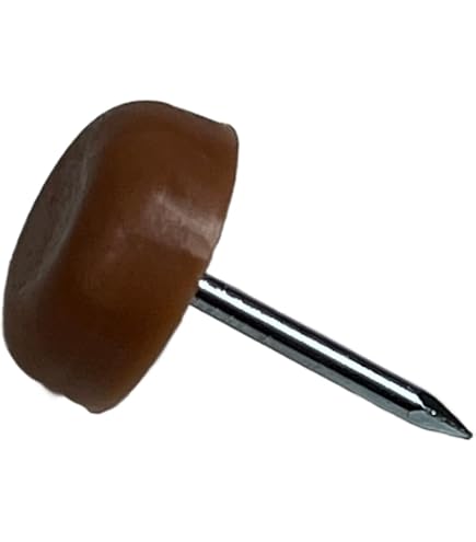 German Made Metal Chair Glides – 3 Prong Nail-In Furniture Feet, Multiple Sizes