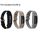 Garmin Vivofit 2 Buckle Bracelet - Adjustable Wristband and Wristwatch Style - Silicone Replacement Secure Band with Chrome Watch Clasp and Fastener Buckle For Garmin Vivofit 2 (Black&Coffee&Grey)