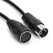 Tisino 10FT/3m MIDI Extension Cable, 5 Pin DIN Male to Female MIDI/at Adapter Converter Cable Audio Cable