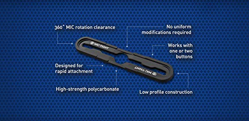 Mic+Tight 5 Pack The Police Mic Clip Tactical Portable Radio Mic Clip for Uniforms or Bullet-Proof Vest Carriers | Black - Thumbnail 3