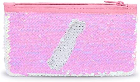 かわいい子供用鉛筆ケース キラキラ リバーシブル スパンコール ペンケース 女の子用 コスメティック 女性用 One Size バッグ メーカー直売 メイクアップ オーガナイザー 財布