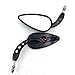 XKMT-Black Skull Side Mirrors Compatible With 1984 and up H-D Dyna Street Bob Low Rider Fat Bob Wide Glide Switchback CVO Street Glide Trike Freewheeler Tri Glide Ultra [B01G80QG6W]