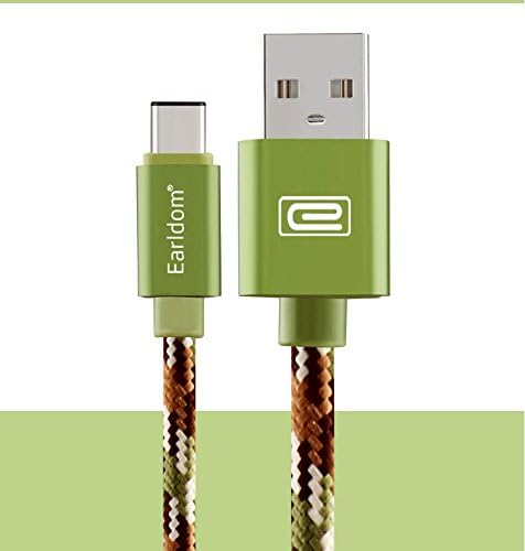 1MATCH USB 3.1 Braided Type C Cable Fast Charging, Wrapped Cord Tangle Free 3.3FT(1m) USB-C to USB-A Cable for Samsung Galaxy S8, Chromebook Pixel, Nexus 5X 6P (Green)