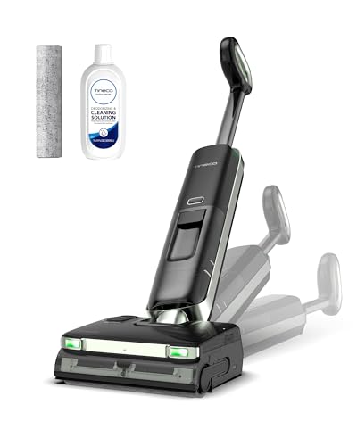 Tineco Floor One S7 Master Vacuum Cleaner, StreakFree Squeegee, Ultra-Thin Thickness of 10 cm, DustReveal Green Lamp at 150°, Suction 23 kPa, FlashDry