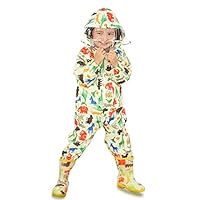 Guozyun Unisex Baby and Kids Rainsuit, Rain Coverall, Outdoors Rain Suit （1-12 Years）