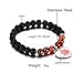 JF.JEWELRY Custom Engraving Medical Alert ID Elastic Beaded Bracelet for Women