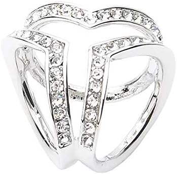 WDOIT 1Pcs Women Scarf Clip Triangle Shape Rhinestone Silk Scarf Buckle Alloy Scarf Shawl Clip Clothing Accessories