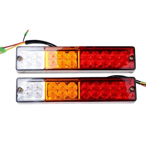 20-LED Trailer Tail Lights Bar – Waterproof DC 12V Tail/Turn Signal/Reverse Lights for Truck, Trailer,UTV, RV Camper