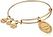 Alex and Ani Path of Symbols Dragon with Crystal Expandable Gold Wire Bangle Charm Bracelet