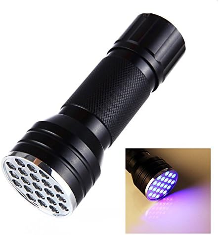 UV Flashlight Black Light Pet Urine Detector 21 LED Handheld Ultraviolet Light for Pet Stain Bed Bug Scorpion