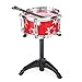 Best Choice Products 11-Piece Kids Beginner Drum Kit, Musical Instrument Toy Drum Set for Music Practice w/Bass, Toms, Snare, Cymbal, Stool, Stand Drumsticks - Red