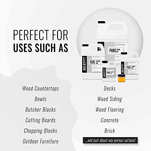 Real Milk Paint, Pure Tung Oil for Wood Finishing, Cutting Boards