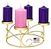 Pillar Advent Candle Set of 4 - Advent Pillar Candles - Made in The USA - Advent Candles for Advent Wreaths and Advent Rings Candle Holder- Premium Hand Dipped Drip-Less Candles