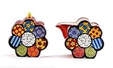 Romero Britto - Milk And Sugar Set 'Flower' - Pop Art Miami # 333312