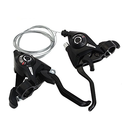 UPC 602938351263, Shimano Altus ST-EF51 3x7 Speed Shifter MTB Bike Brake Lever Combo with Inner Shift Cables Black (3x7 speed)