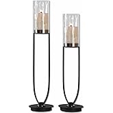 Durga - 30.5 inch Iron Work Candle Holders (Set of 2)