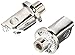 Kuryakyn 8828 Splined Male Mount Peg Adapters for Front/Rear Footpegs and Floorboards: Indian, Victory Motorcycles, Chrome, 1 Pair
