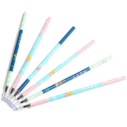 Gbell Portable 0.35mm Black Ink Pen Refills Office School Stationary Writing Supplies for Kids Adults, 20Pcs/Lot (Black)