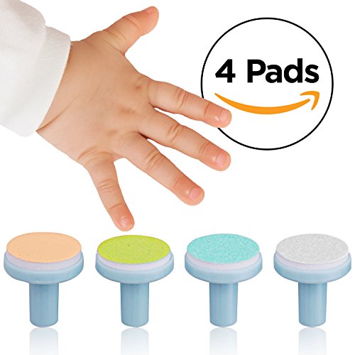 GiggleTek Replacement Pads for Electric Baby Nail Trimmer, Trim and Polish Heads