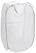 Mesh Popup Laundry Hamper - Portable, Durable Handles, Collapsible for Storage and Easy to Open. Folding Pop-Up Clothes Hampers are Great for The Kids Room, College Dorm or Travel. (White) primary