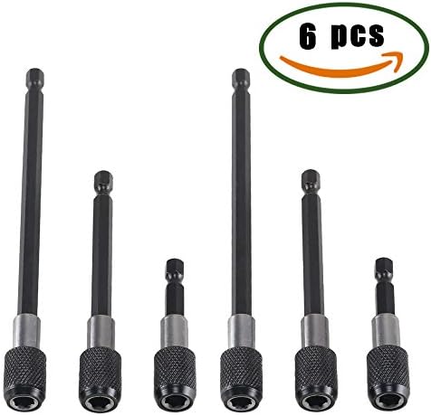 Magnetic Screwdriver Bit Holder, Dayree 6 pcs Power Drill bits Set with 1/4'' Hex Shank Quick Change and Release for Nuts, drill, Driver, Screws and Handheld Driver
