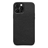 Woolnut Leather Case for iPhone 12 Max, Black