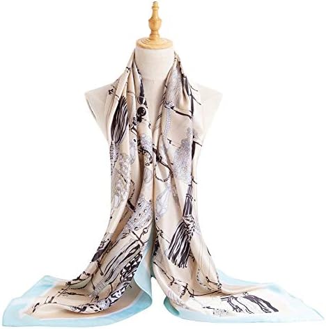 Bellonesc Silk Scarf 100% silk Long Lightweight Sunscreen Shawls for Women