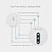 DIGOO DG-SD10 Transmitter Self-powered Waterproof Doorbell，Unique Sliding Button 58 Melodies 4 Levels Volume Adjustment Door Bell White