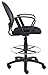 Boss Office Products B16217 Mesh Drafting Stool with Loop Arms in Black