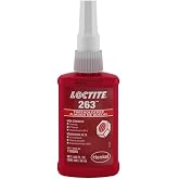 Loctite 1330585 263 Thread Locker, 50 mL, red | Primerless, Oil Tolerant