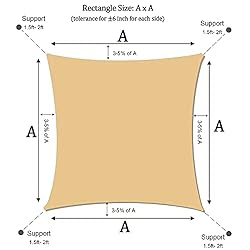 Lulu Home Sun Shade Sail, UV Block Shade