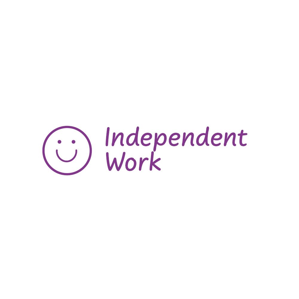 SuperStickers Assessment Stamper for teachers: Independent Work - Purple Ink