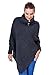 WozWoz Women's Polo Neck Knit Poncho Cape Jumper Fall Long Sleeve