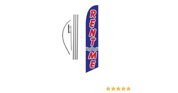 Amazon Com Rent Me Real Estate Advertising Feather Banner Swooper