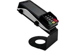 DCCSTANDS PAX A35 4" Fixed Stand Fixed and Angled Metal Terminal Stand, Screw-in or Adhesive, Black