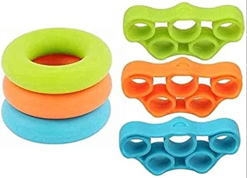 Finger Exerciser Silicone Forearm Trainer Rings Hand Grip