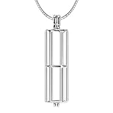 925 Sterling Silver Cylindrical Cage Pendant Pack of 3pcs