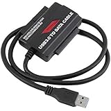 USB 3.0 to IDE SATA Cable Converter with Power Adapter High Speed - axGear