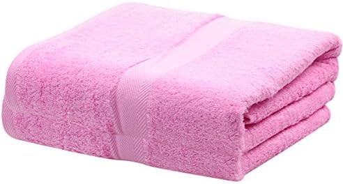 Moolecole Luxury Bath Towels 100% Bamboo Fiber Bath Towel Set Super Soft & Extra-absorbent (2 pack, Pink)