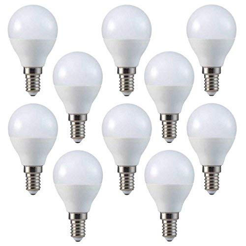 V-Tac LED 3w P45 Golf Ball Bulbs - PACK OF 10 - E14 / SES - Cool White 6400K
